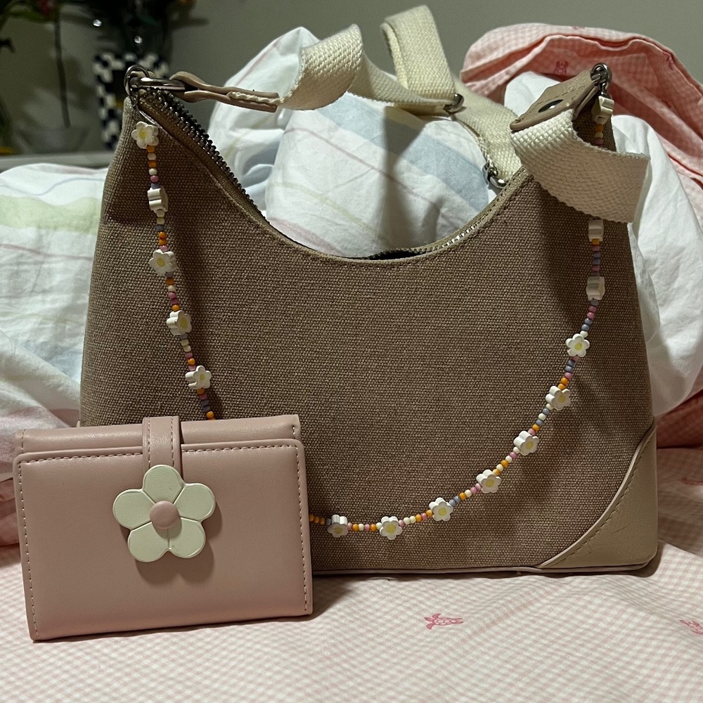 Wild Fable Flower Chain Purse and Pink Flower Wallet